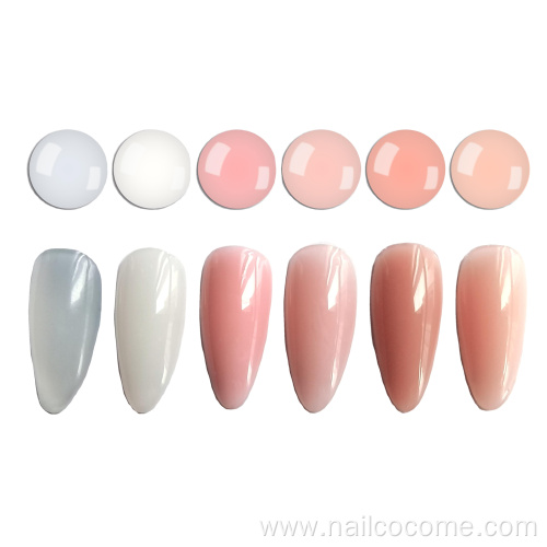 Hot Sale private label Non-toxic 80 nude color UV nail glue gel polish